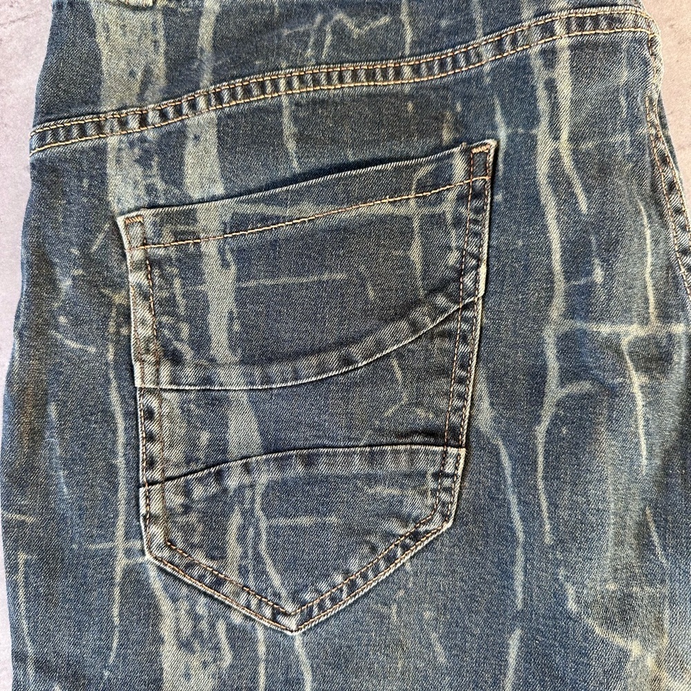 Please Vintage Glam | Made in Italy | Acid Wash Skinny Jeans | Large - Picture 12 of 13